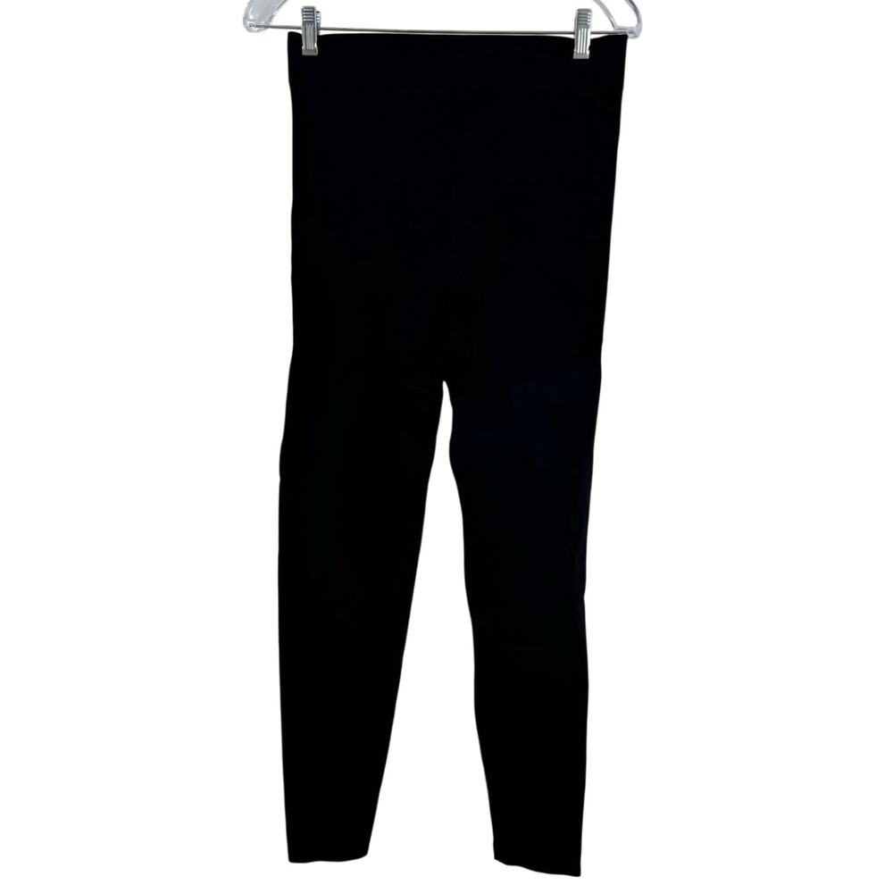 BLANQI Maternity Leggings Cropped L Black Pull On Comfort Support Pregnancy
